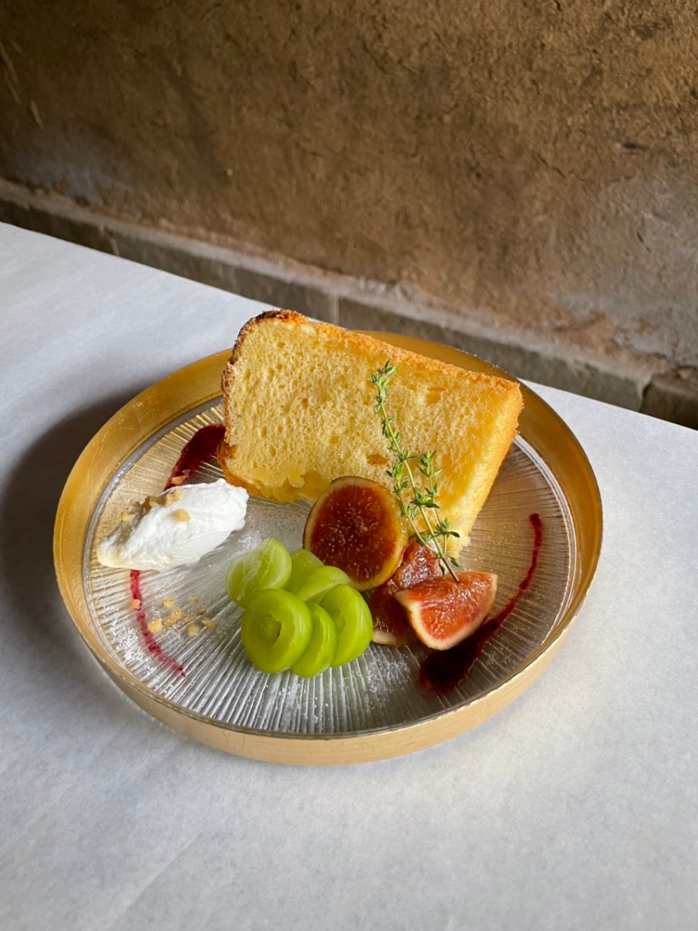 あん　無花果シフォンケーキ