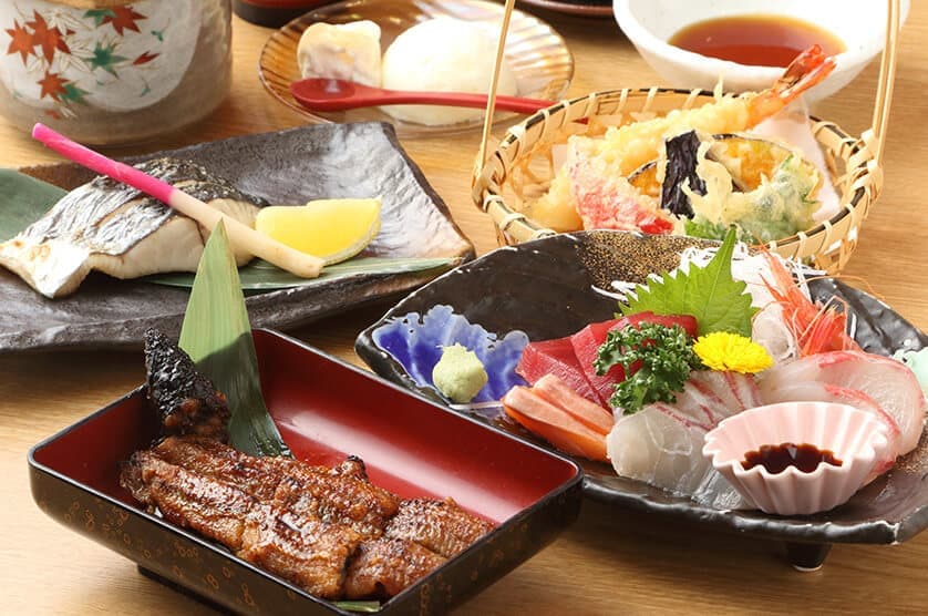 うなぎコース料理