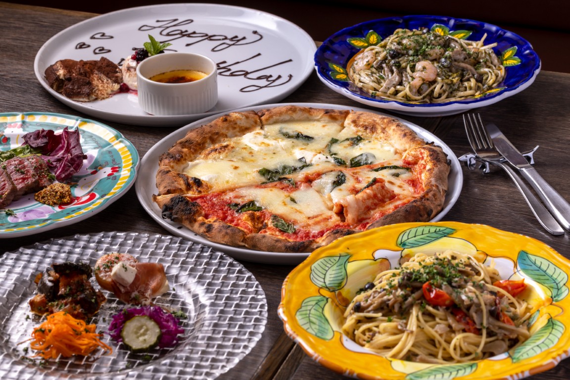 パーティーや記念日にはコースを