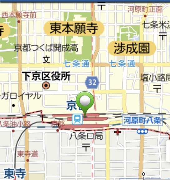 京都駅周辺地図