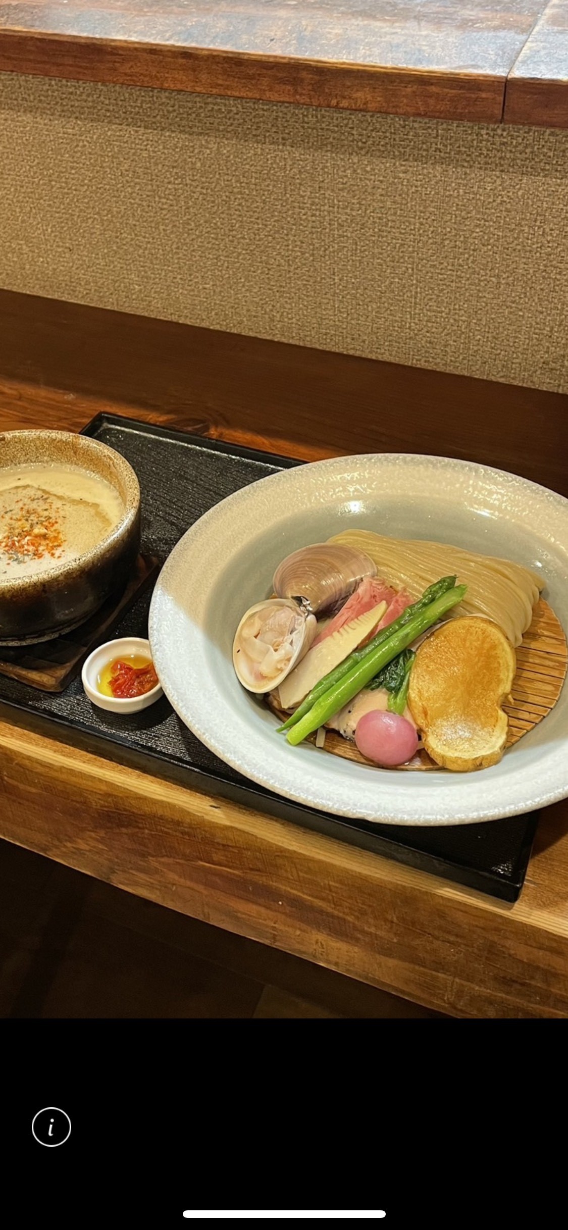 春野菜と蛤のｸﾘｰﾑつけ麺.jpg
